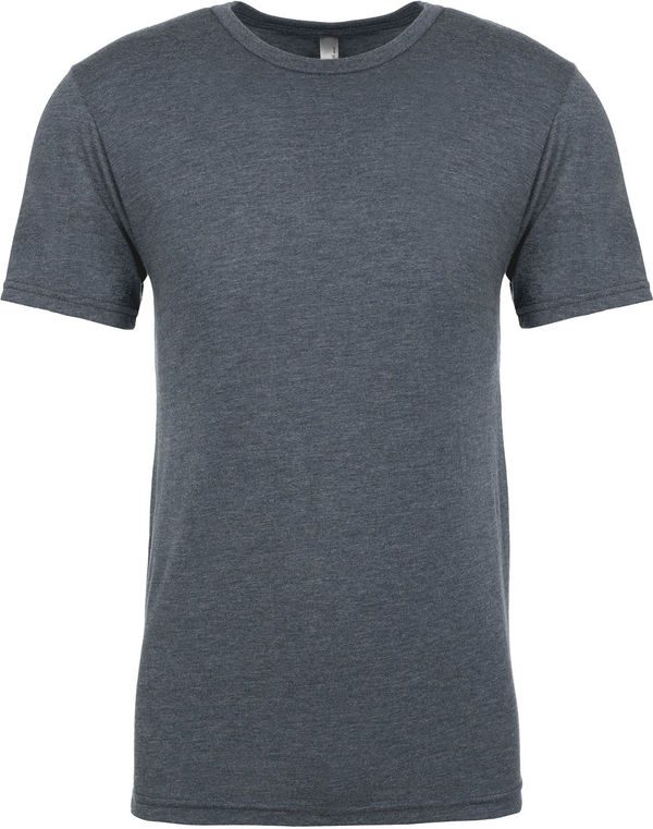 Am image of a Custom Next Level Unisex Triblend T Shirt in Indigo!
