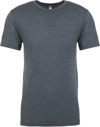 Am image of a Custom Next Level Unisex Triblend T Shirt in Indigo!