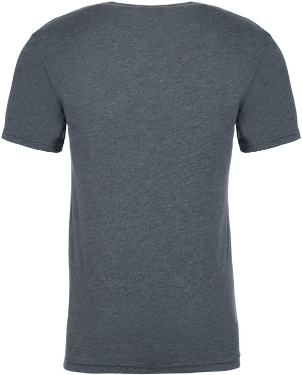 Am image of a Custom Next Level Unisex Triblend T Shirt in Indigo!