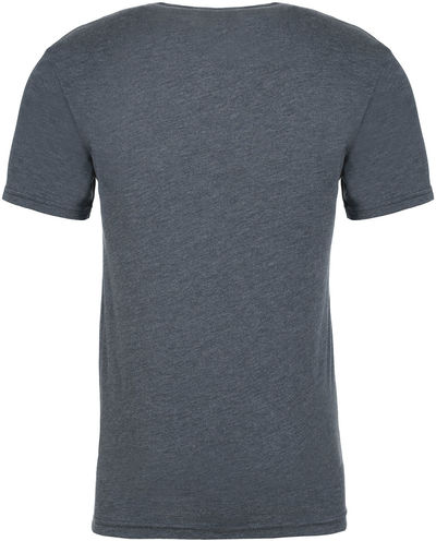 Am image of a Custom Next Level Unisex Triblend T Shirt in Indigo!