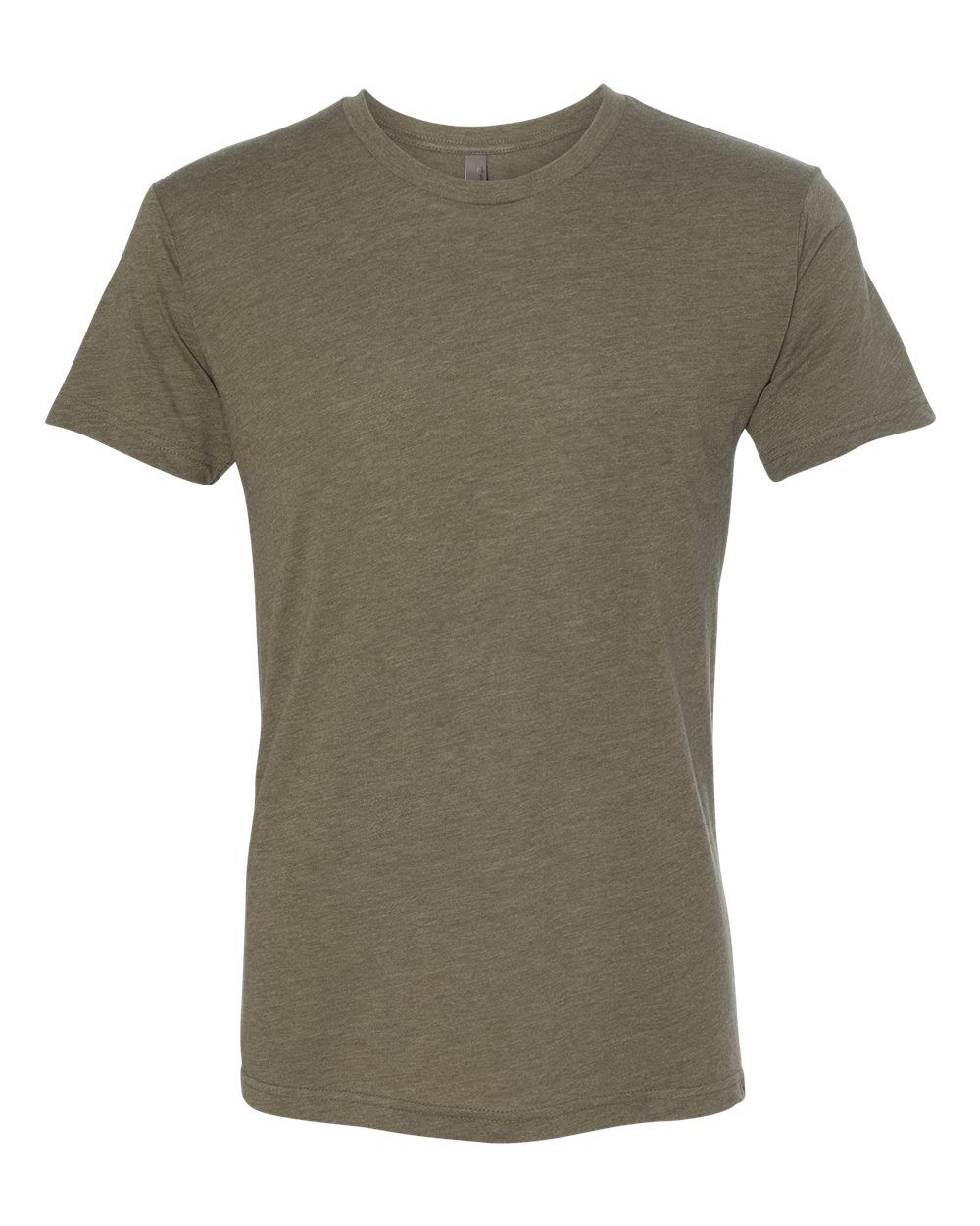 Next Level Unisex Triblend T Shirt in Military Green