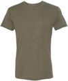 Am image of a Custom Next Level Unisex Triblend T Shirt in Military Green!