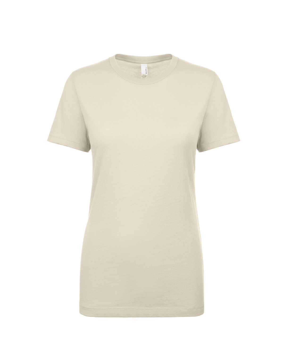 Next Level Womens Cotton Short Sleeve Boyfriend Crew in Natural