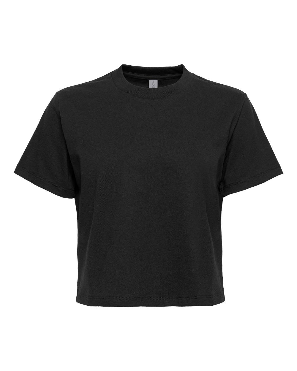 Next Level Womens Heavyweight Boxy Shirt in Black
