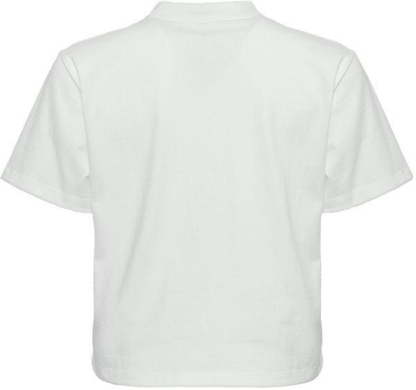 Am image of a Custom Next Level Womens Heavyweight Boxy Shirt in Bone!