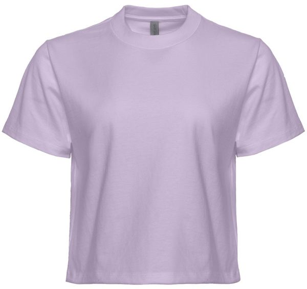 Am image of a Custom Next Level Womens Heavyweight Boxy Shirt in Lavender!