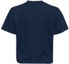 Am image of a Custom Next Level Womens Heavyweight Boxy Shirt in Midnight Navy!