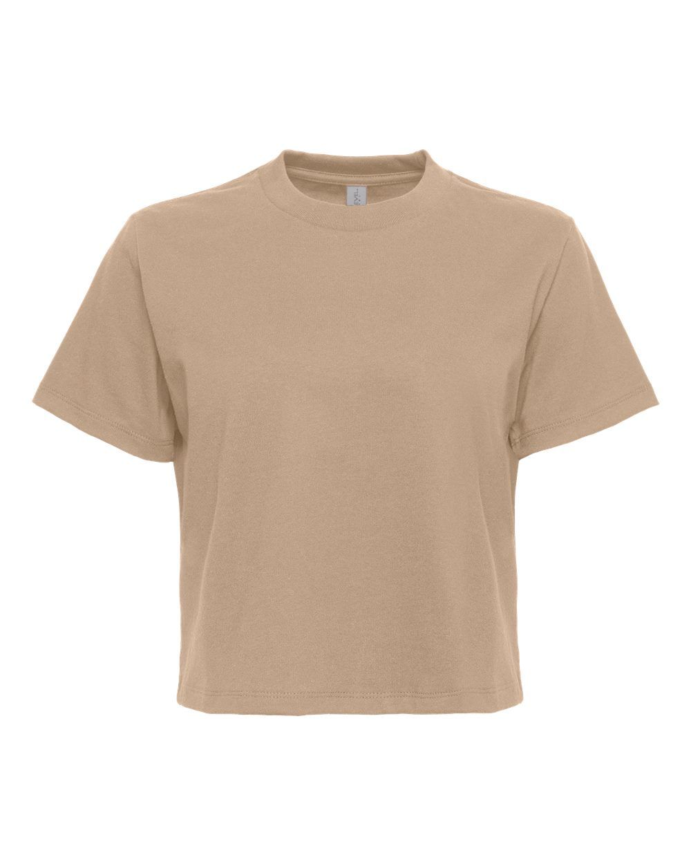 Next Level Womens Heavyweight Boxy Shirt in Tan
