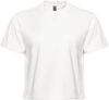 Am image of a Custom Next Level Womens Heavyweight Boxy Shirt in White!