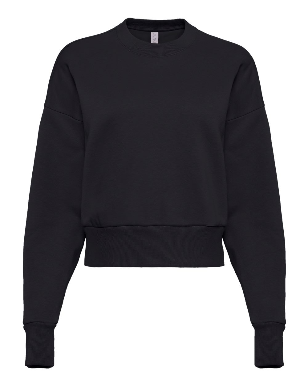 Next Level Womens Heavyweight Crewneck Sweatshirt in Black