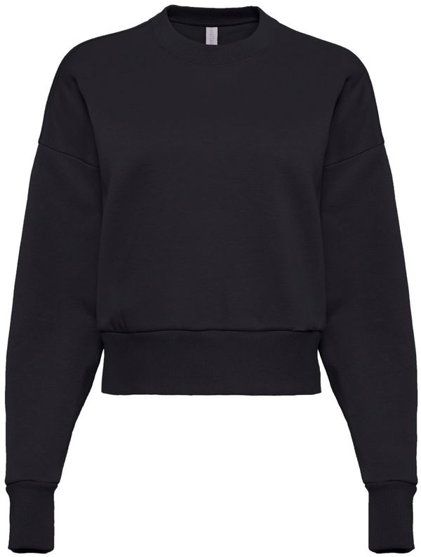Am image of a Custom Next Level Womens Heavyweight Crewneck Sweatshirt in Black!