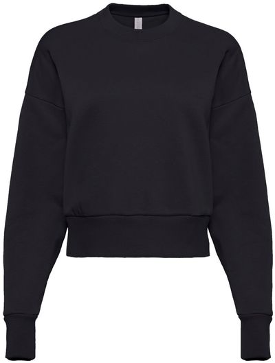 Am image of a Custom Next Level Womens Heavyweight Crewneck Sweatshirt in Black!