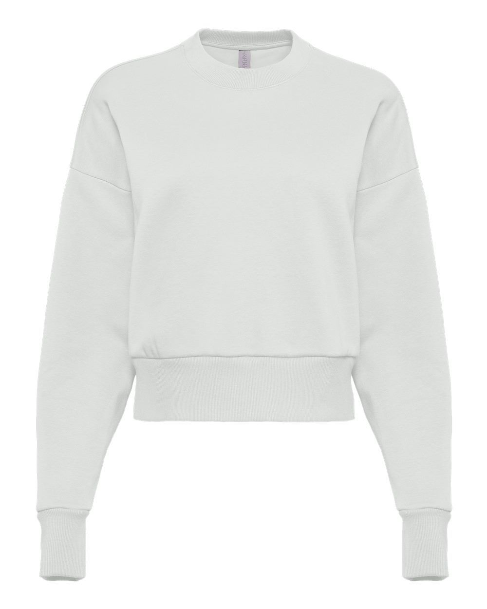 Next Level Womens Heavyweight Crewneck Sweatshirt in Bone