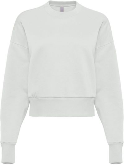 Am image of a Custom Next Level Womens Heavyweight Crewneck Sweatshirt in Bone!
