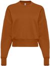Am image of a Custom Next Level Womens Heavyweight Crewneck Sweatshirt in Clay!