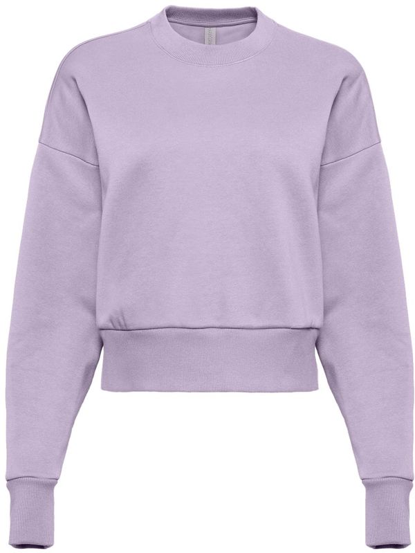 Am image of a Custom Next Level Womens Heavyweight Crewneck Sweatshirt in Lavender!