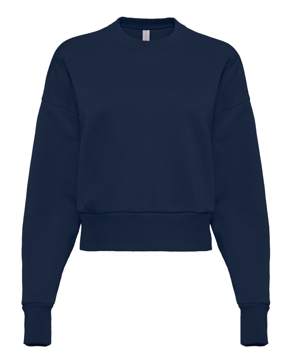 Next Level Womens Heavyweight Crewneck Sweatshirt in Midnight Navy