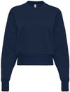 Am image of a Custom Next Level Womens Heavyweight Crewneck Sweatshirt in Midnight Navy!