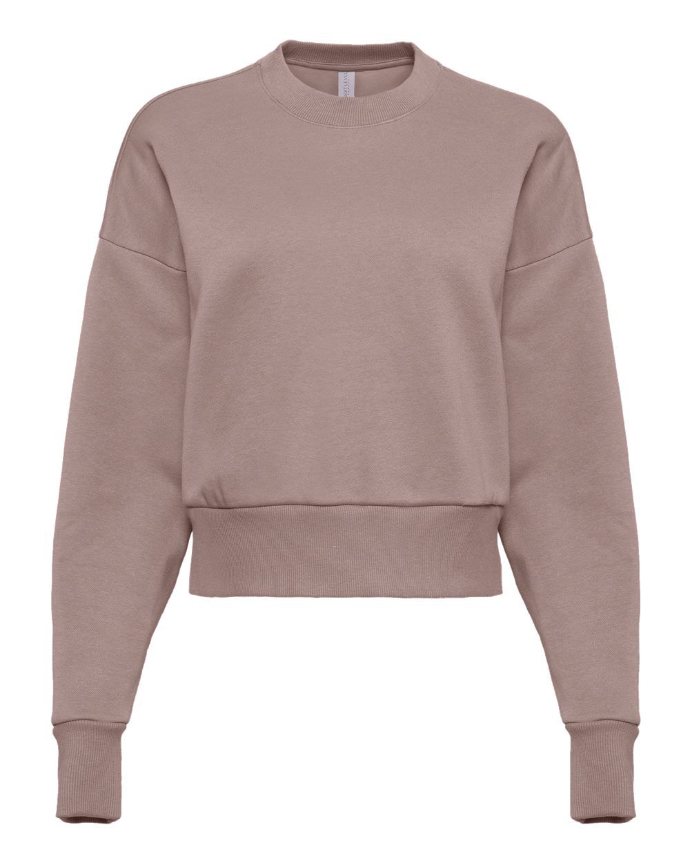 Next Level Womens Heavyweight Crewneck Sweatshirt in Shiitake