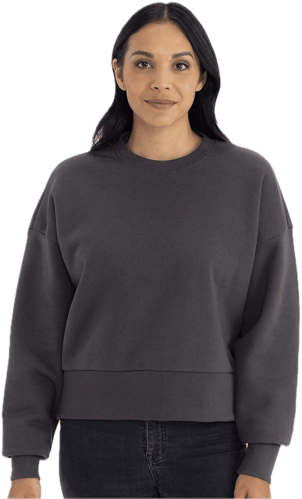 An image of a Custom Next Level Womens Heavyweight Crewneck Sweatshirt!