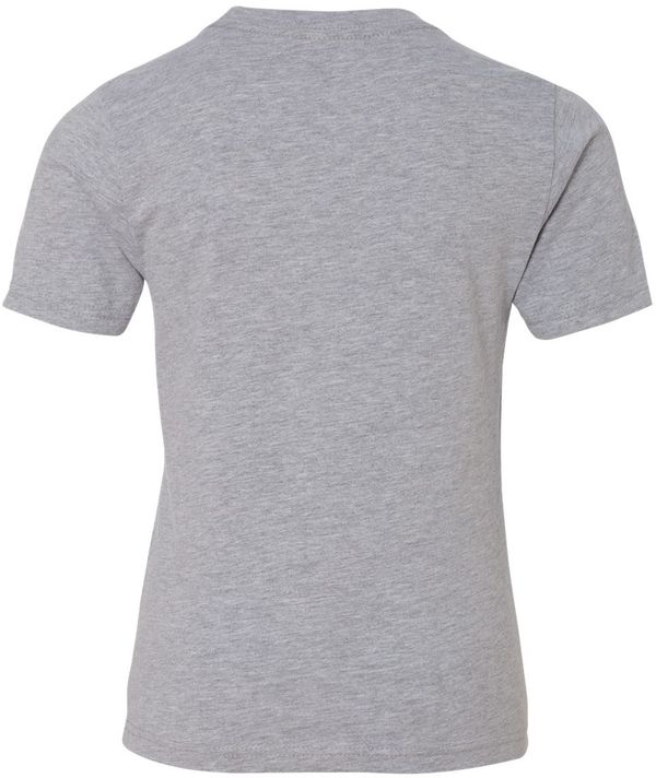 An image of a Custom Next Level Youth Cotton Crew in Heather Gray!