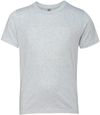 Am image of a Custom Next Level Youth Triblend Crew in Heather White!