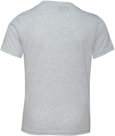 Am image of a Custom Next Level Youth Triblend Crew in Heather White!