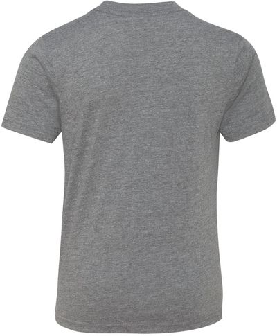 Am image of a Custom Next Level Youth Triblend Crew in Premium Heather!