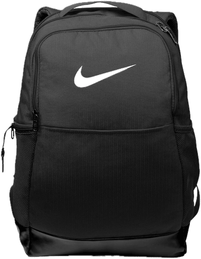 Am image of a Custom Nike Brasilia Medium Backpack in Black!