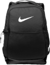 Am image of a Custom Nike Brasilia Medium Backpack in Black!