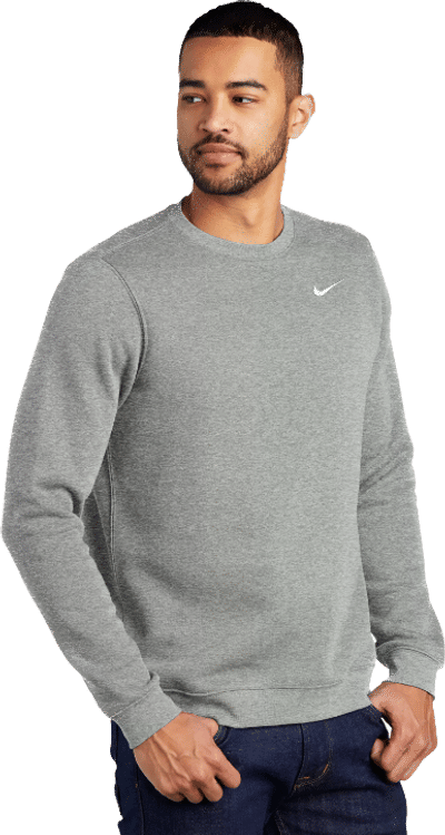 Custom Nike Club Fleece Crew Coastal Reign