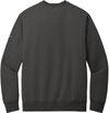 Am image of a Custom Nike Club Fleece Sleeve Swoosh Crew in Anthracite!