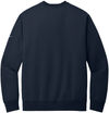 Am image of a Custom Nike Club Fleece Sleeve Swoosh Crew in Midnight Navy!