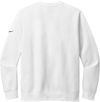 Am image of a Custom Nike Club Fleece Sleeve Swoosh Crew in White!