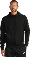 An image of a Custom Nike Club Fleece Sleeve Swoosh Full Zip Hoodie!