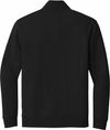Am image of a Custom Nike Club Fleece Sleeve Swoosh Half Zip in Black!