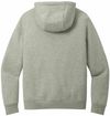 Am image of a Custom Nike Club Fleece Sleeve Swoosh Ladies Full Zip in Dark Grey Heather!