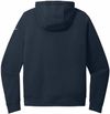 Am image of a Custom Nike Club Fleece Sleeve Swoosh Ladies Full Zip in Midnight Navy!