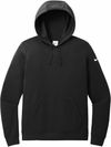 Am image of a Custom Nike Club Fleece Sleeve Swoosh Ladies Hoodie in Black!