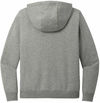 Am image of a Custom Nike Club Fleece Sleeve Swoosh Ladies Hoodie in Dark Grey Heather!