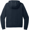 Am image of a Custom Nike Club Fleece Sleeve Swoosh Ladies Hoodie in Midnight Navy!