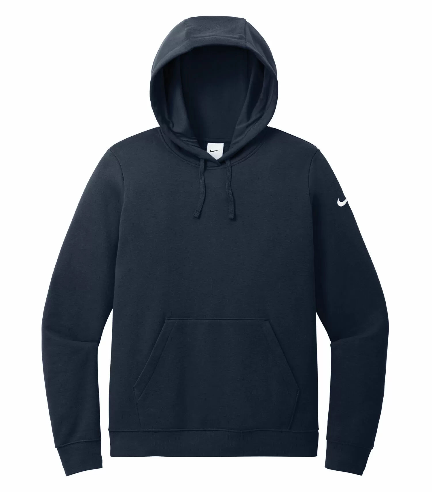 Nike Club Fleece Sleeve Swoosh Ladies Hoodie in Midnight Navy
