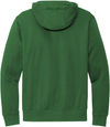 Am image of a Custom Nike Club Fleece Sleeve Swoosh Pullover Hoodie in Gorge green!