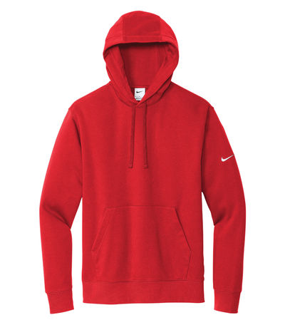 Custom Nike Club Fleece Sleeve Swoosh Pullover Hoodie Coastal Reign