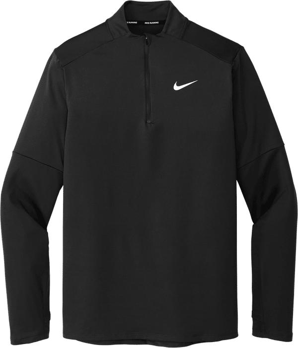 An image of a Custom Nike DriFit Element Half Zip Top in Black!