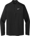 An image of a Custom Nike DriFit Element Half Zip Top in Black!