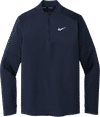 An image of a Custom Nike DriFit Element Half Zip Top in Navy!