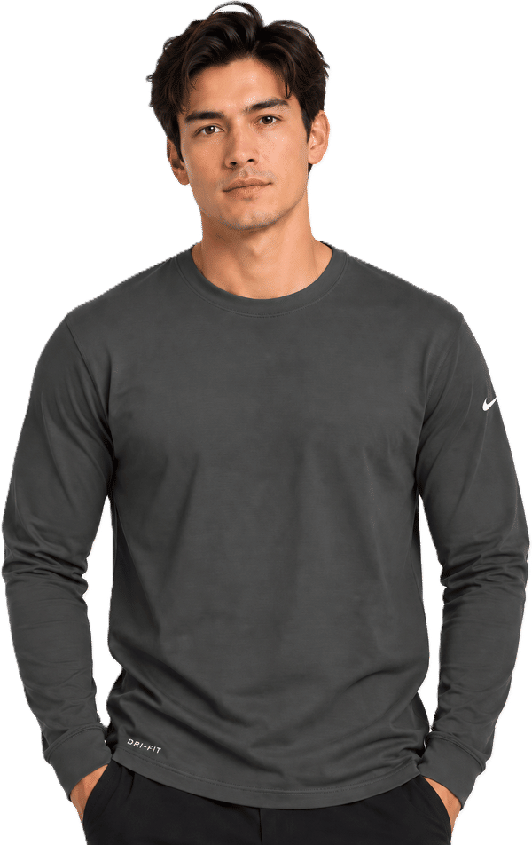An image of a Custom Nike Dri FIT Cotton Poly Long Sleeve Tee!