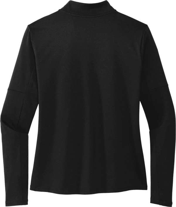 An image of a Custom Nike Dri Fit Element Half Zip Ladies Top in Black!