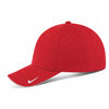 An image of a Custom Nike Dri Fit Mesh Swoosh Flex Sandwich Cap in Sport Red!